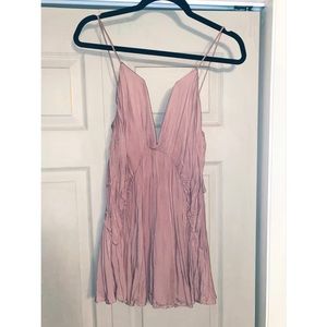 Pink ruched angel biba romper size 6